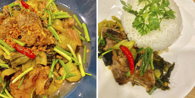 Món sườn xào cải chua thơm ngon bắt cơm