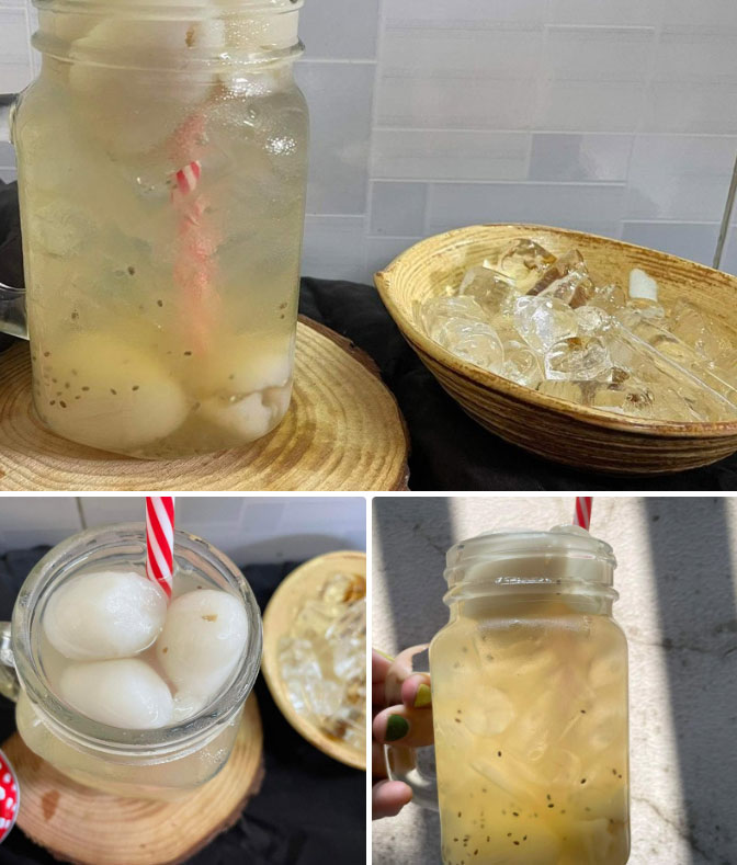 Món trà chôm chôm có màu bắt mắt cùng mùi thơm mát