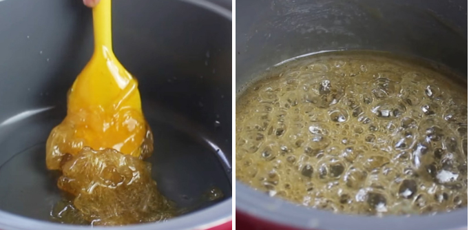 Nấu nước kẹo đường