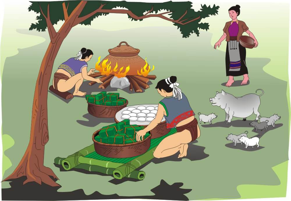 Theo truyện cổ tích lịch sử, Tết Nguyên Đán có nguồn gốc tại Việt Nam từ thời vua Hùng