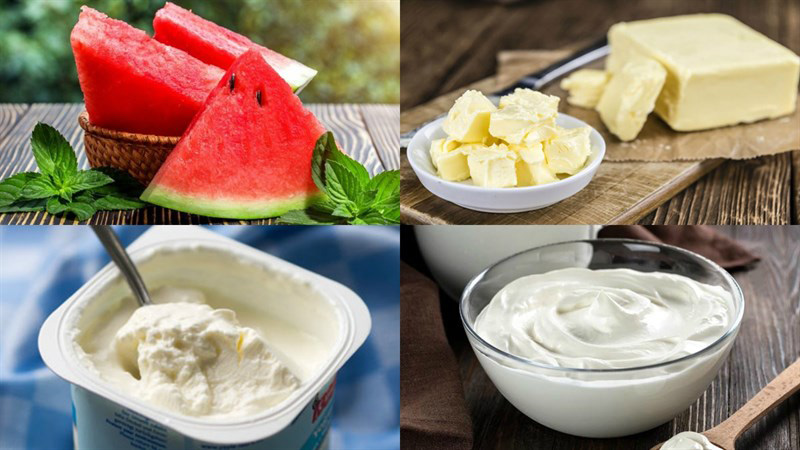 Nguyên liệu làm cheesecake dưa hấu