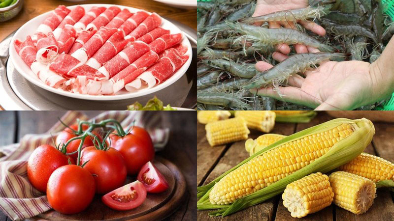 Nguyên liệu làm lẩu bò mỹ