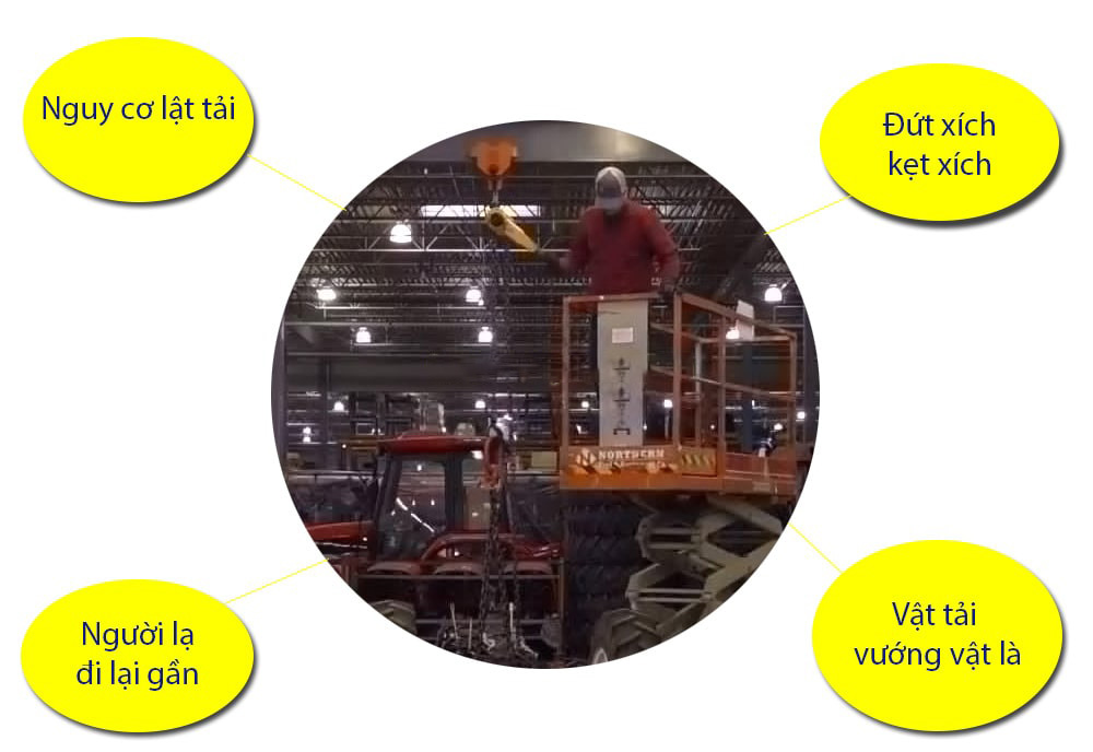 Nhược điểm của pa lăng xích