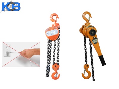 ưu điển của pa lăng xích kéo tay và pa lăng xích lắc tay