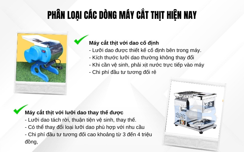 Phân loại các dòng máy thái thịt hiện nay