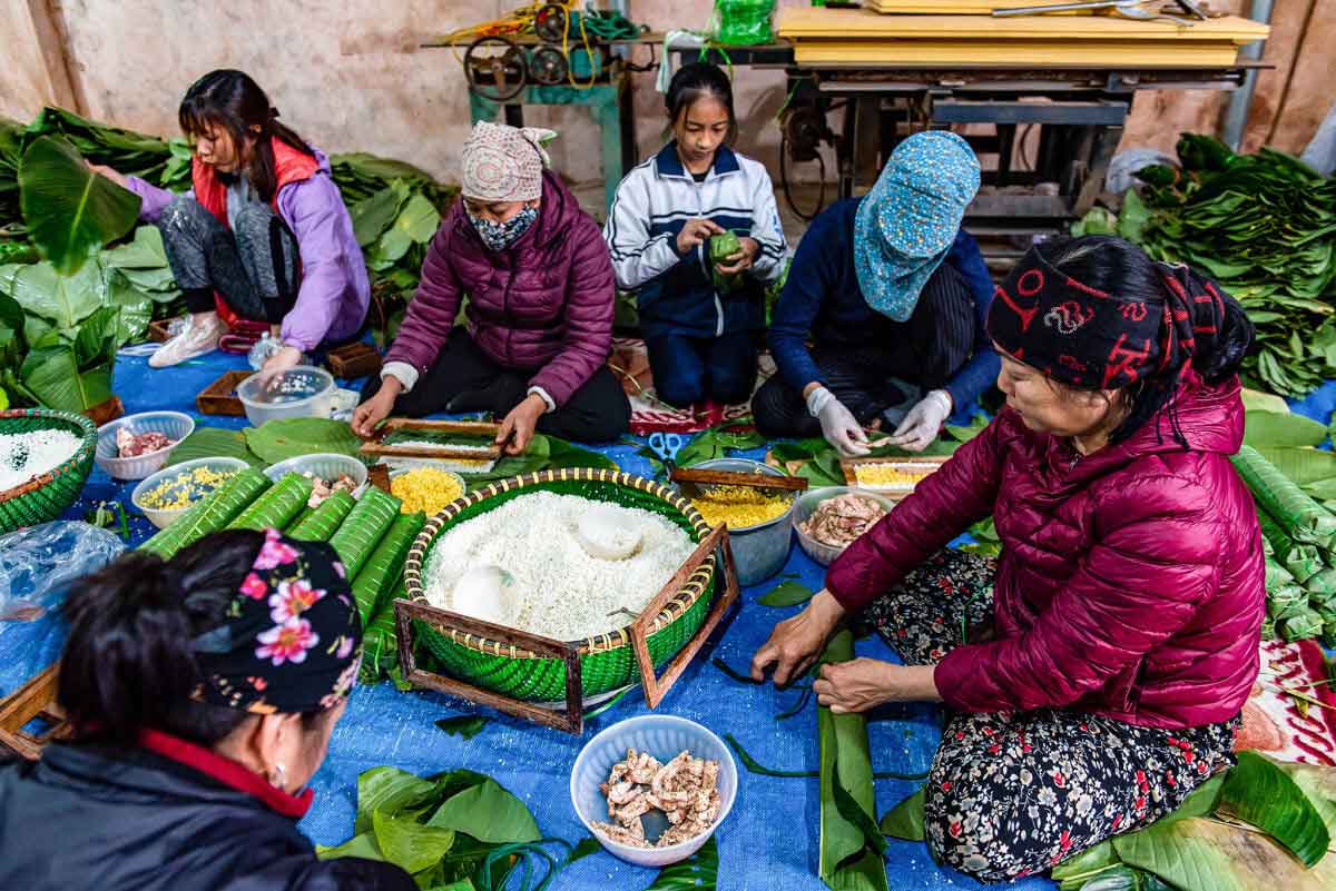 Phong tục nấu bánh chưng, bánh tét trong ngày Tết cổ truyền