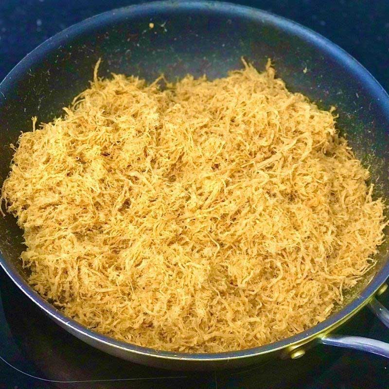 Rang thịt làm chà bông