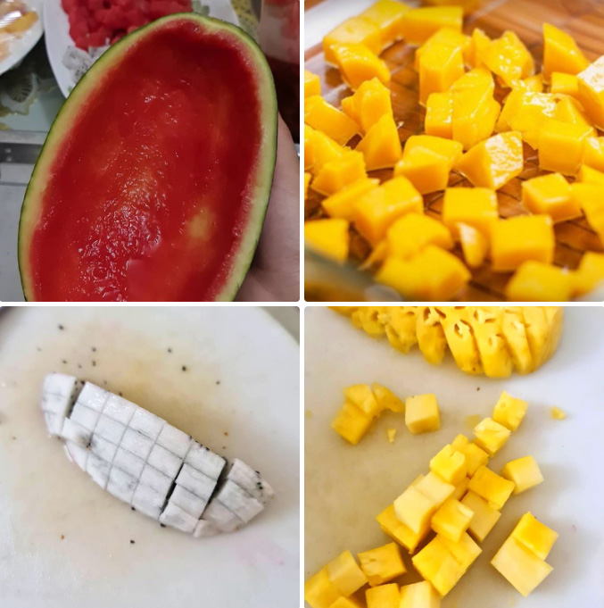 Sơ chế các loại hoa quả