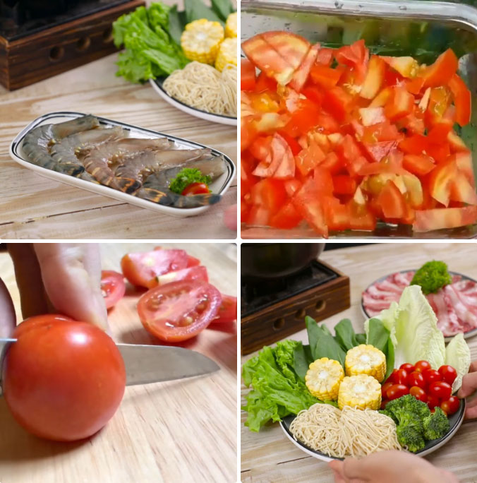 Sơ chế nguyên liệu làm lẩu