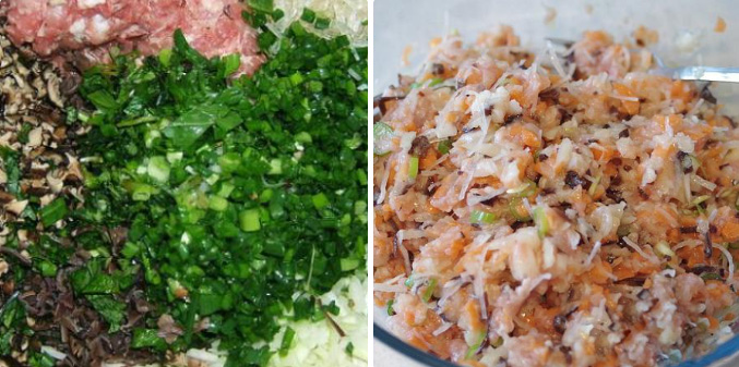 Sơ chế nguyên liệu và làm nhân nem rán