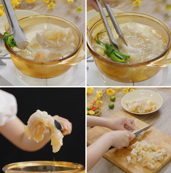 Sơ chế và hầm gân bò