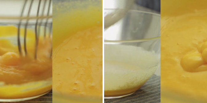 Tách lòng đỏ và lòng trắng trứng