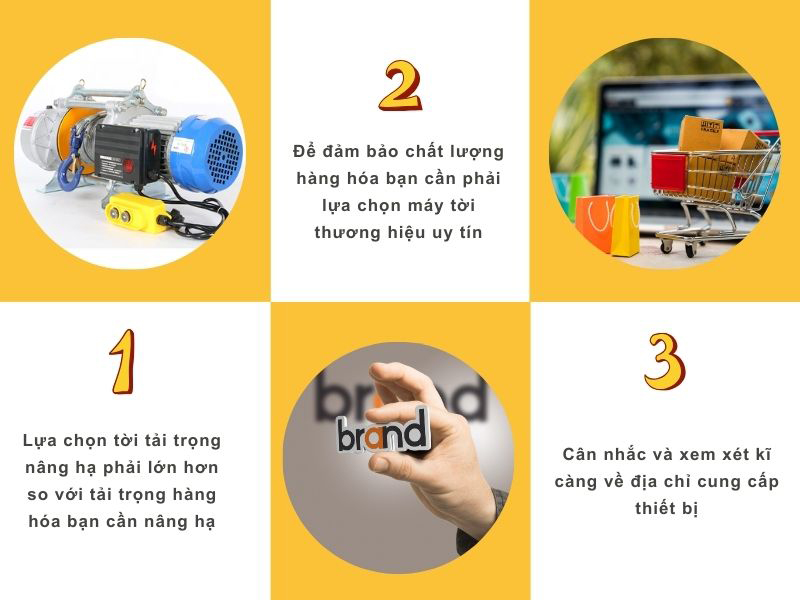 Tiêu chí chọn lựa tời điện chuẩn