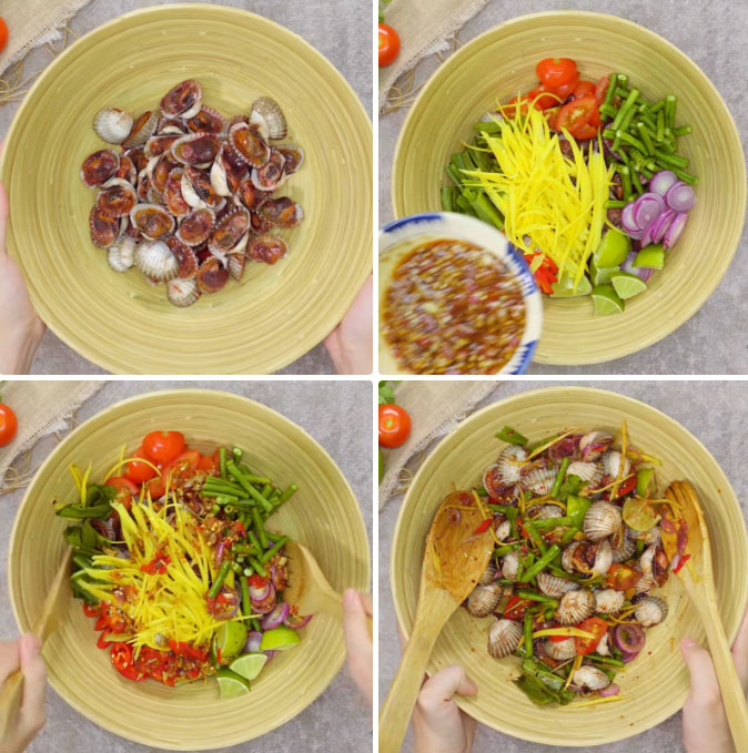 Trộn sò huyết