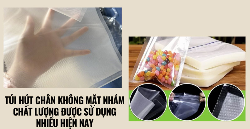 Túi hút chân không 1 mặt nhám
