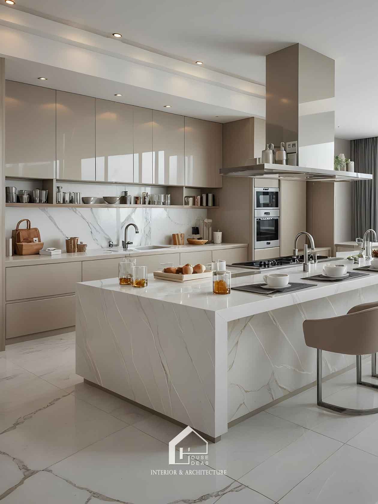 tủ bếp hiện đại sang trọng