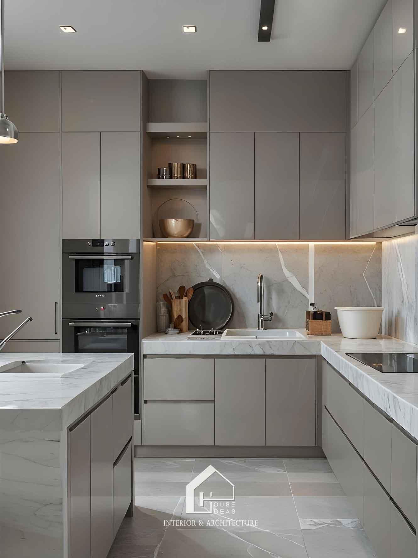 tủ bếp hiện đại sang trọng