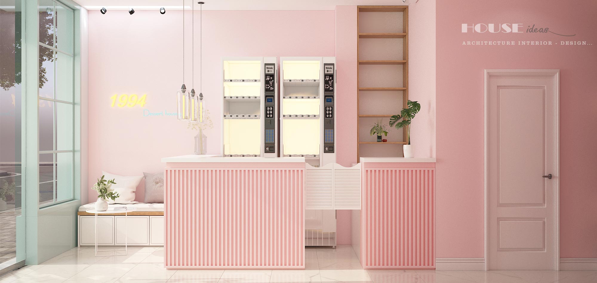 thiết kế tiệm chè đẹp