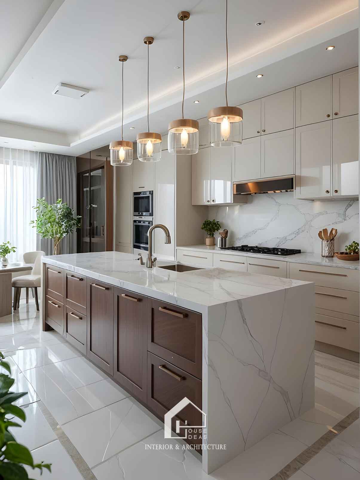 tủ bếp hiện đại sang trọng