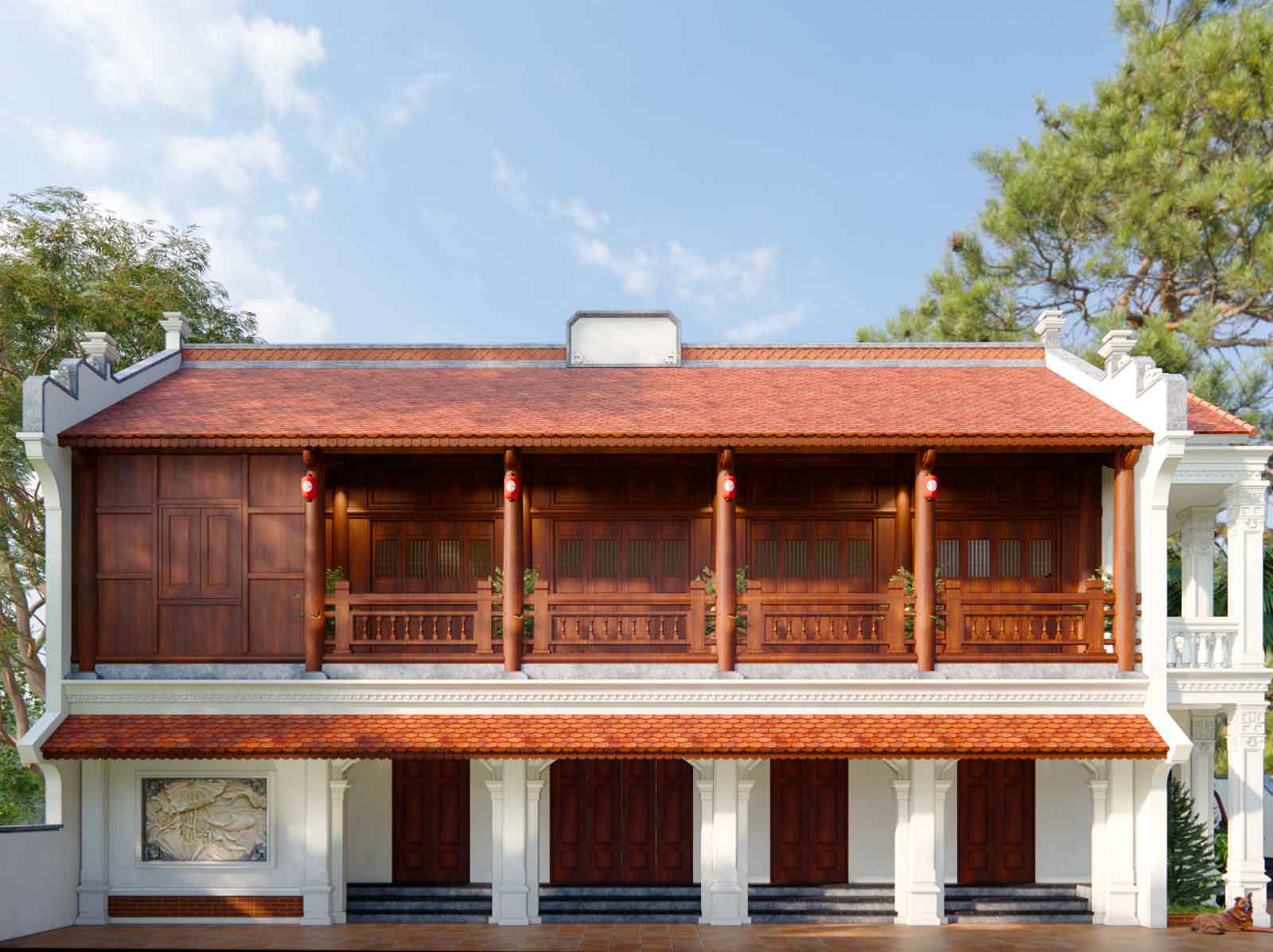 nhà thờ 2 tầng đẹp