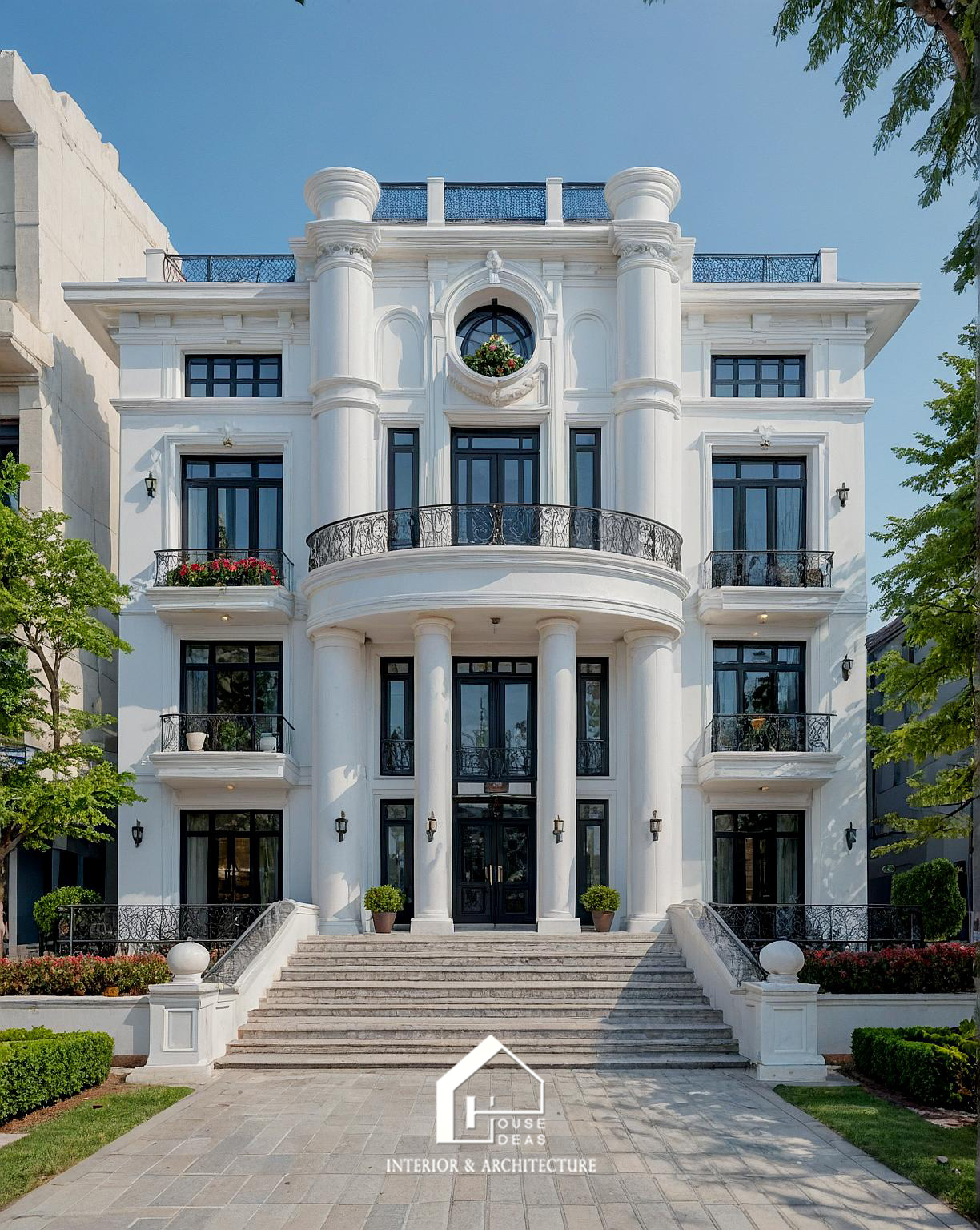 Mẫu thiết kế biệt thự tân cổ điển đẳng cấp