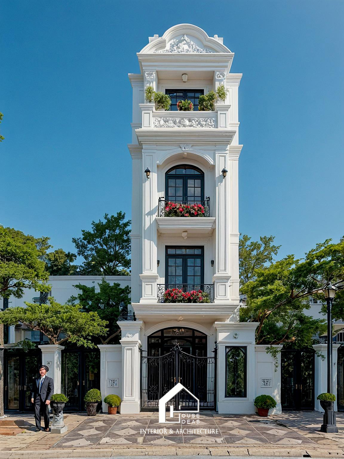 Mẫu thiết kế biệt thự tân cổ điển đẳng cấp