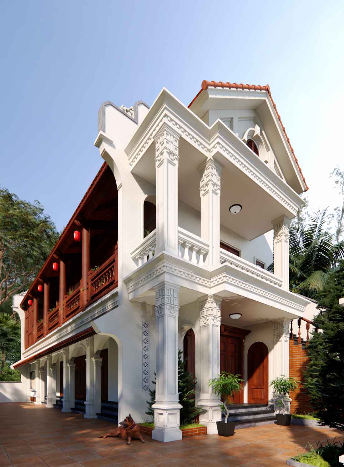 nhà thờ 2 tầng đẹp