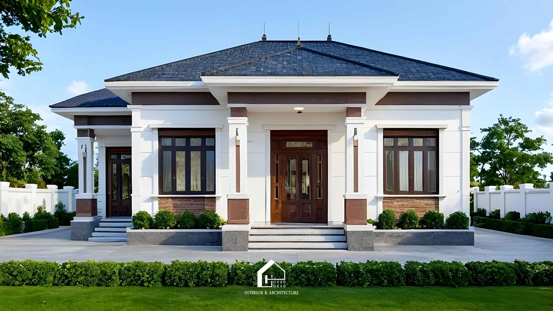 nhà vườn cấp 4 mái Thái