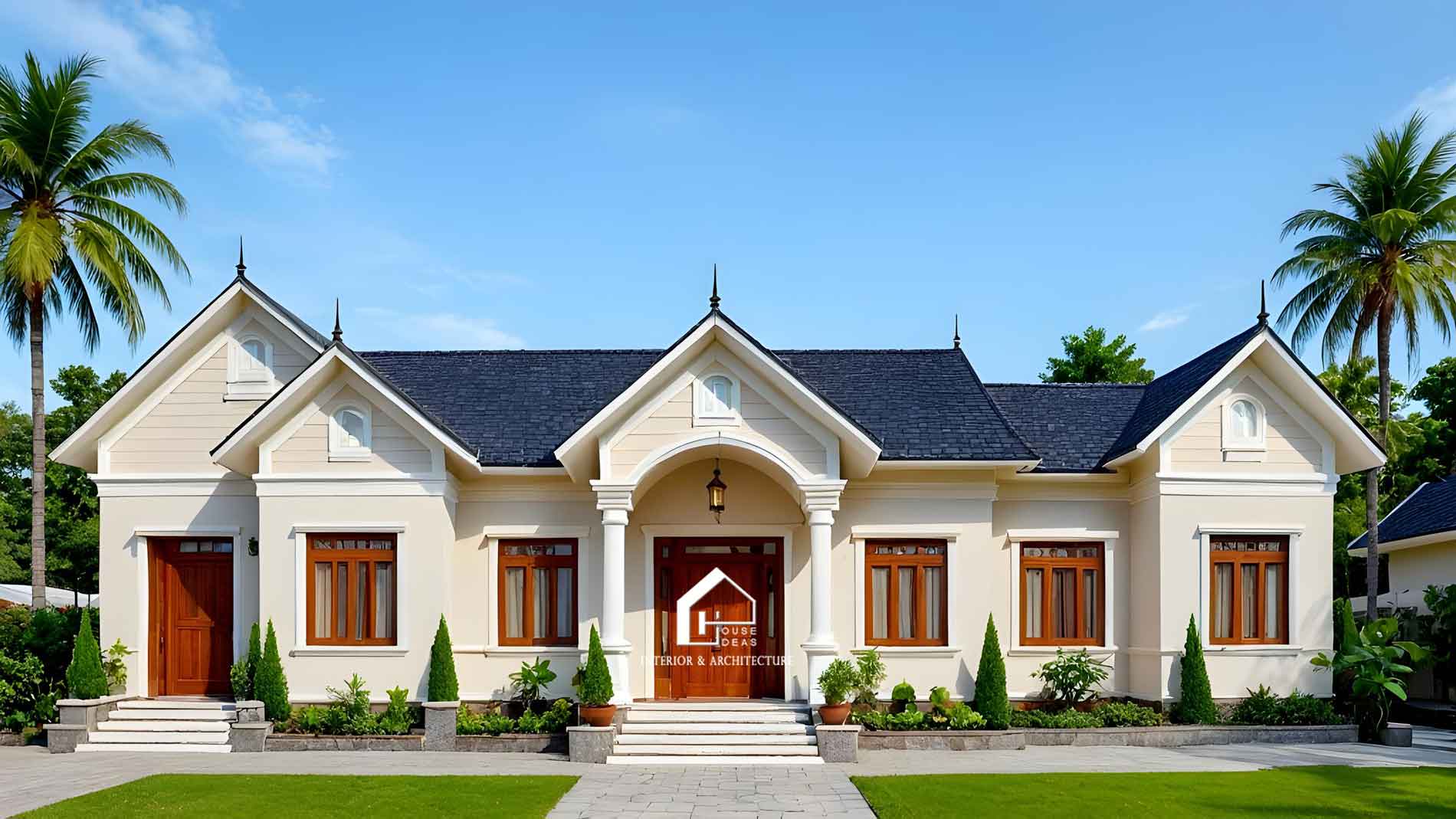 mẫu nhà mái Thái cho 3 thế hệ