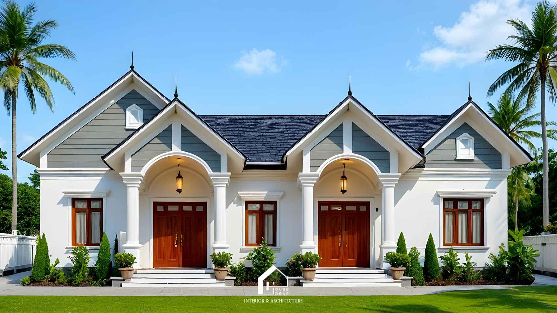 mẫu nhà mái Thái cho 3 thế hệ