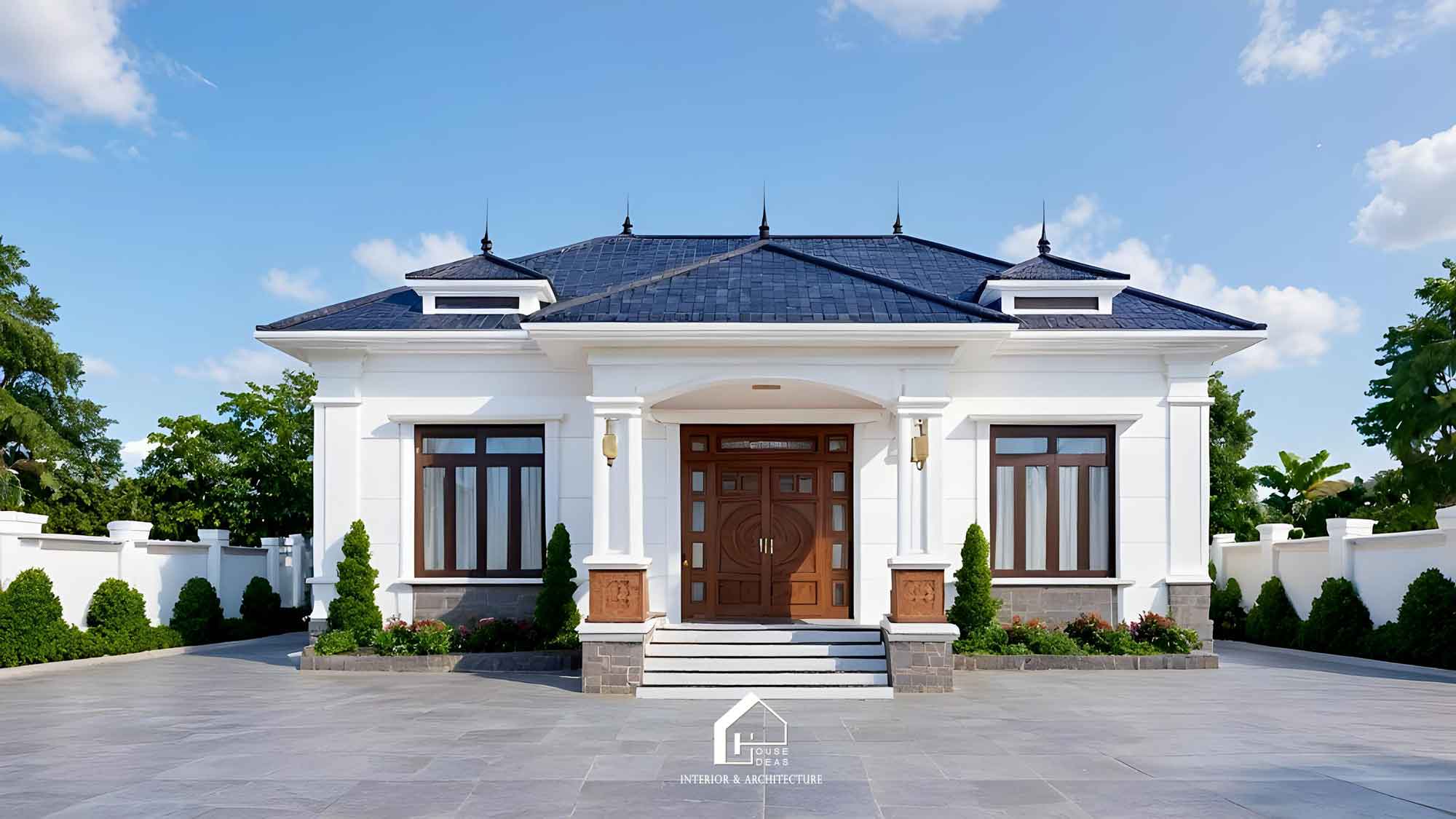 bản vẽ nhà cấp 4 mái Thái