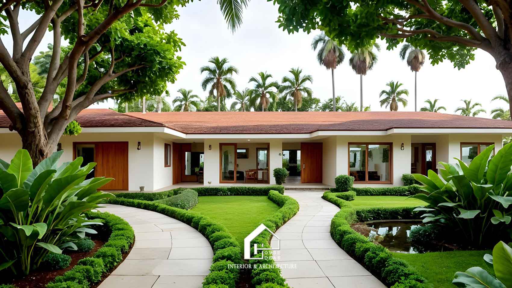 kiến trúc nhà vườn tam hợp viên