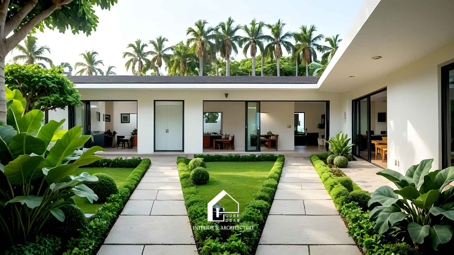 nhà vườn đẹp 1 tầng