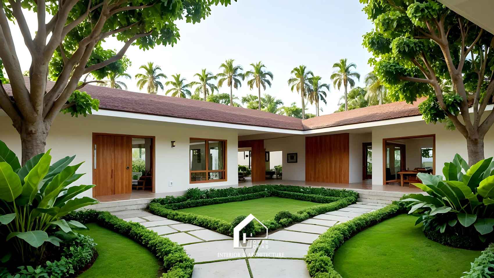 kiến trúc nhà vườn tam hợp viên