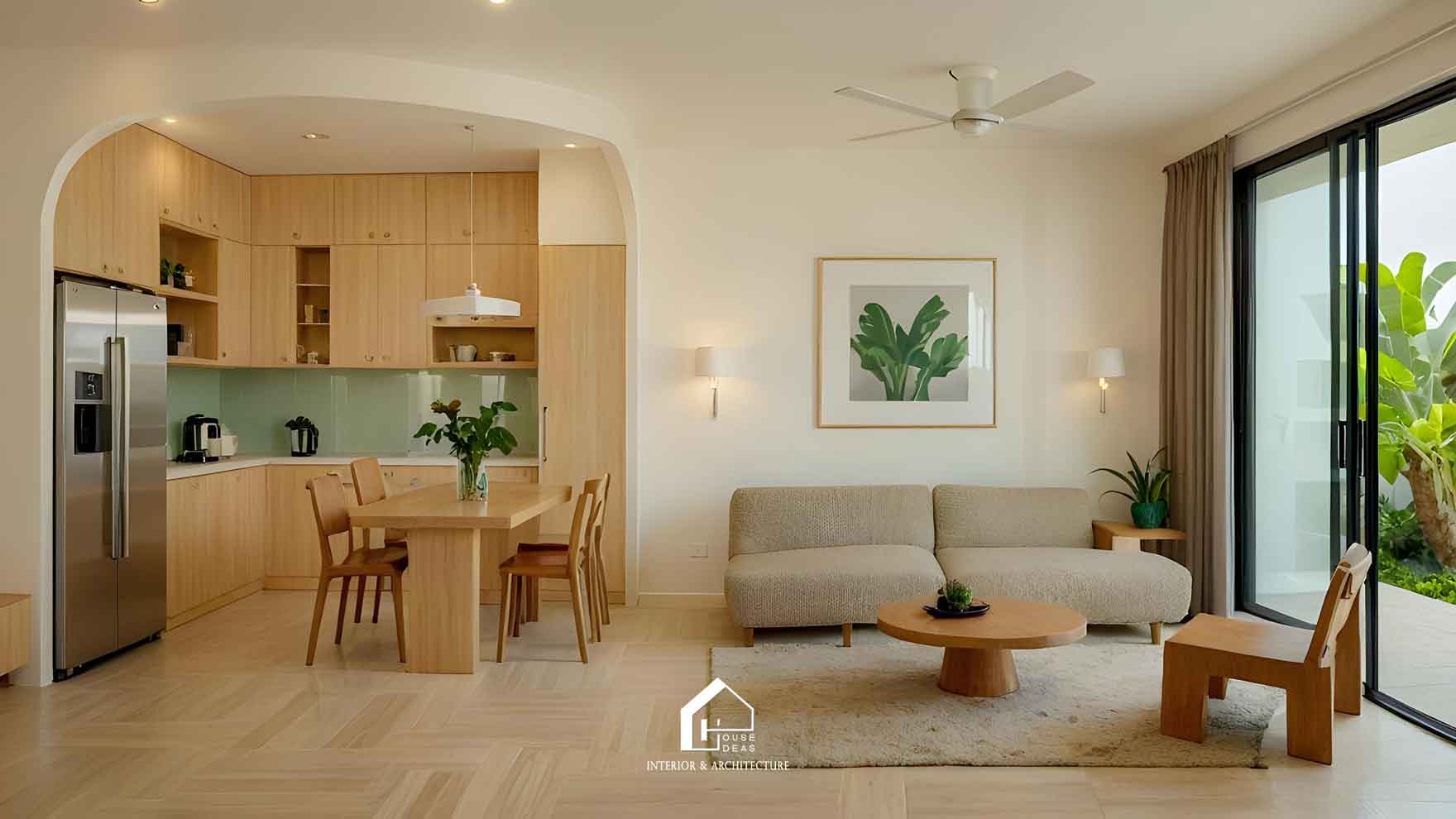 mẫu phòng khách hiện đại đẹp 2025