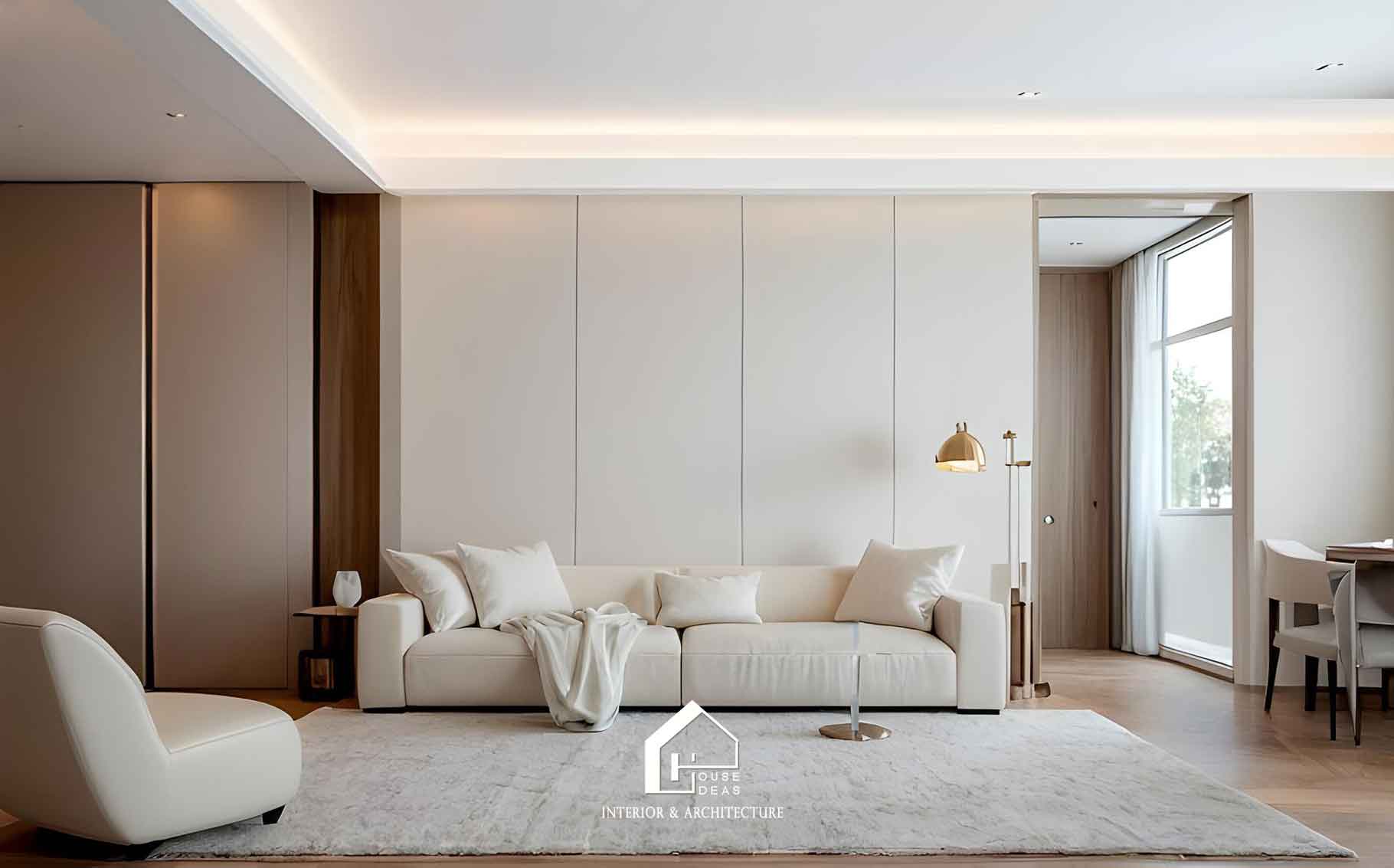 mẫu phòng khách hiện đại đẹp 2025