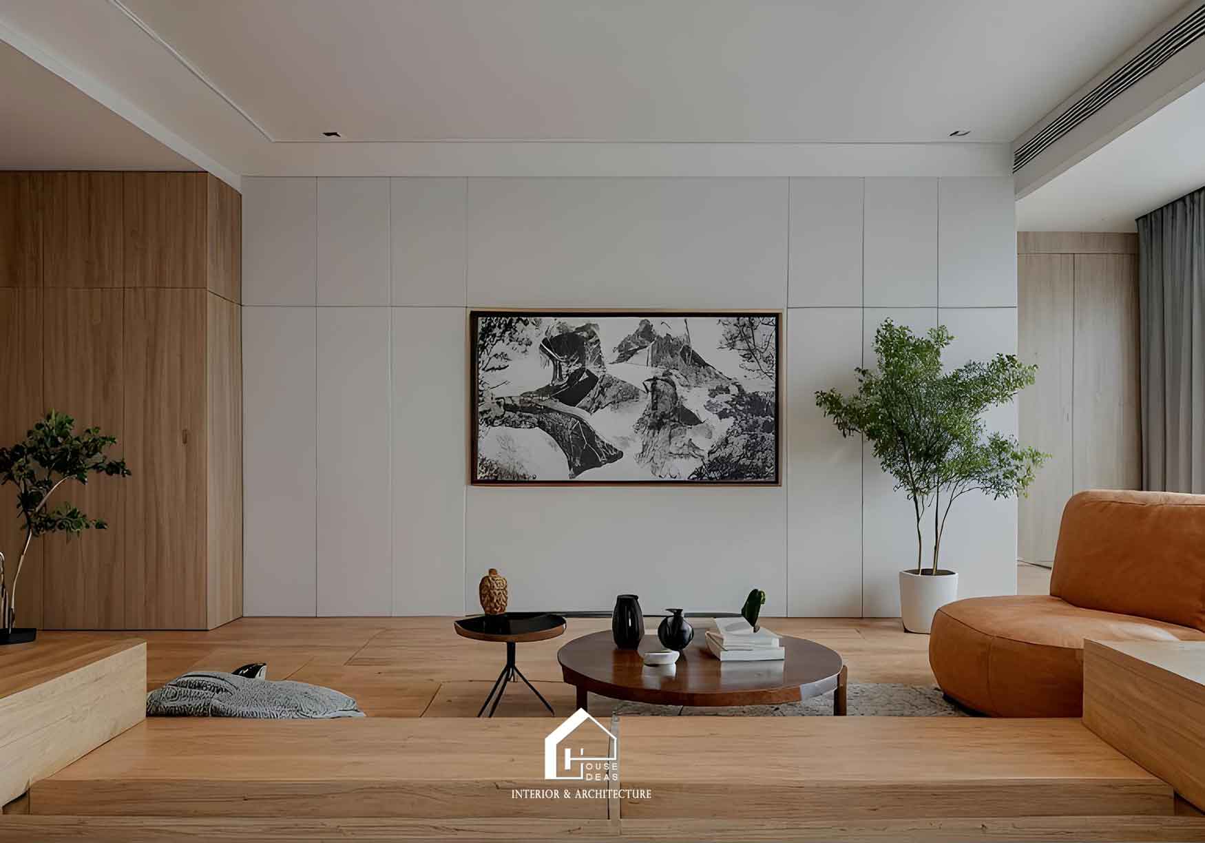 mẫu phòng khách hiện đại đẹp 2025