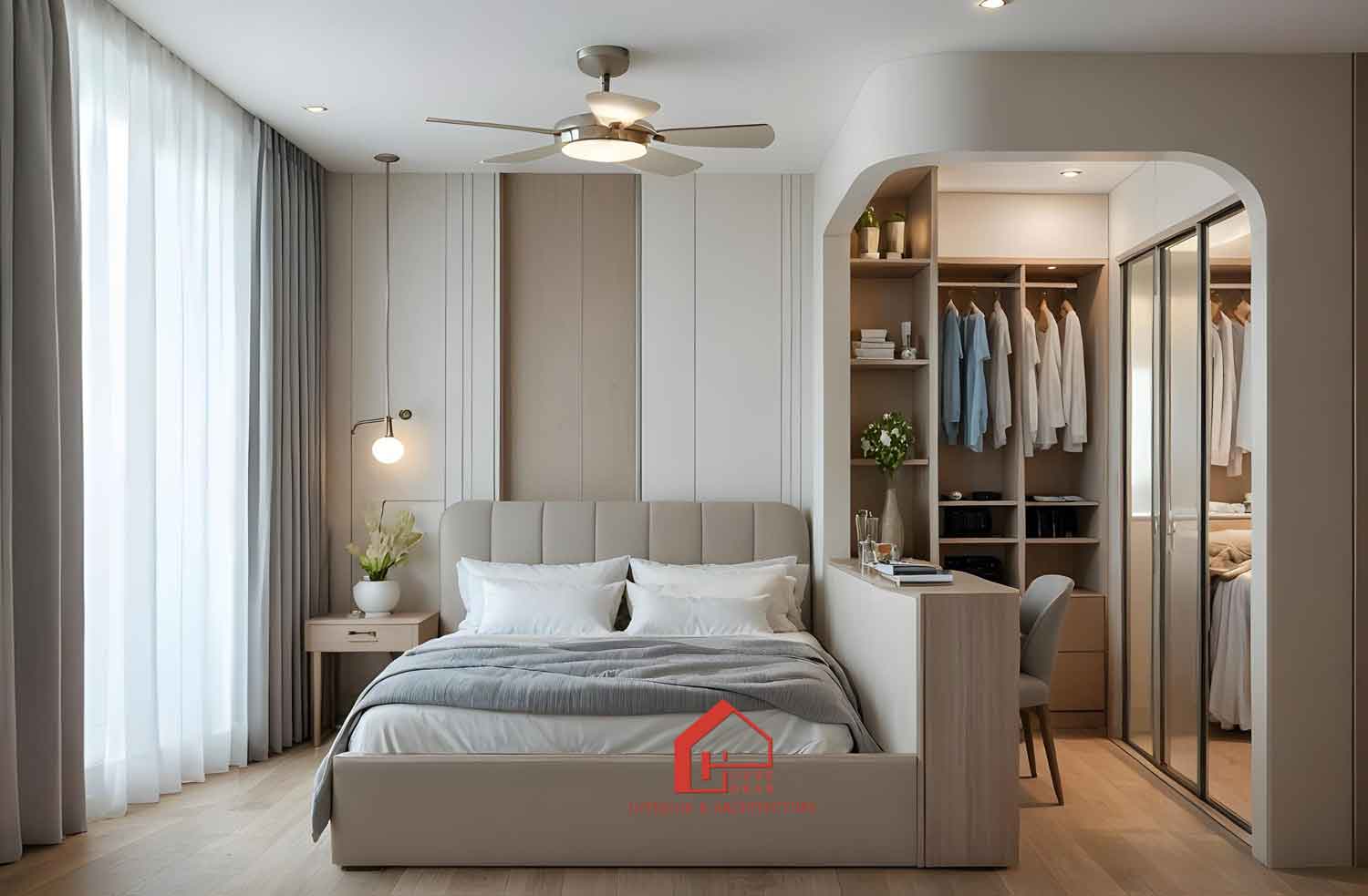 phòng ngủ phong cách hiện đại