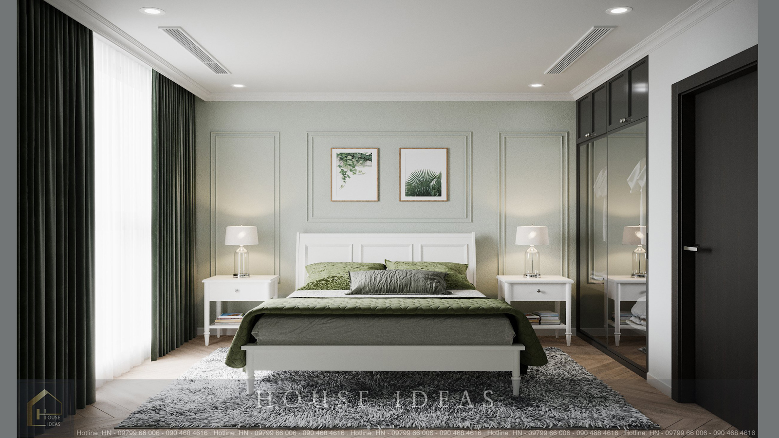 thiết kế phòng ngủ master