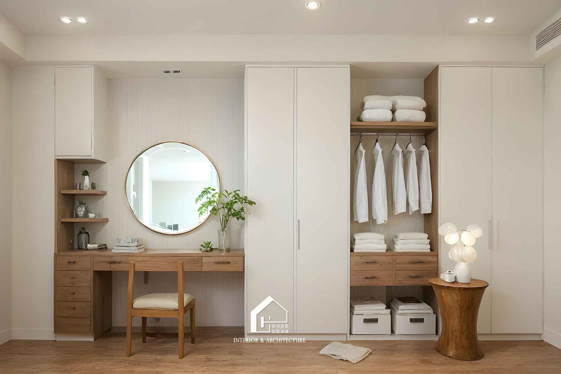 tủ áo kết hợp bàn phấn