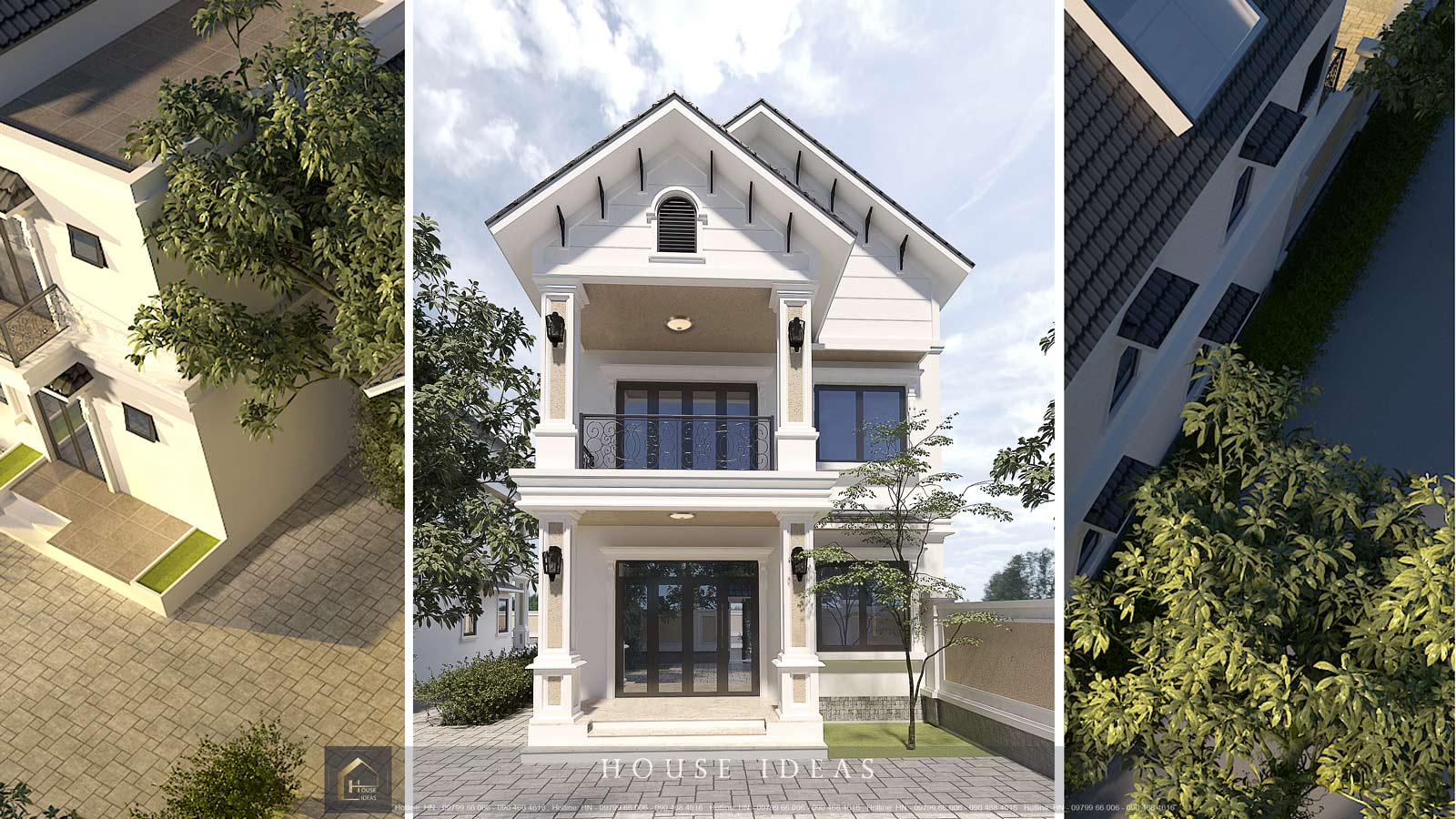 thiết kế house ideas - trúc tân cổ mặt tiền 7m x 18 m