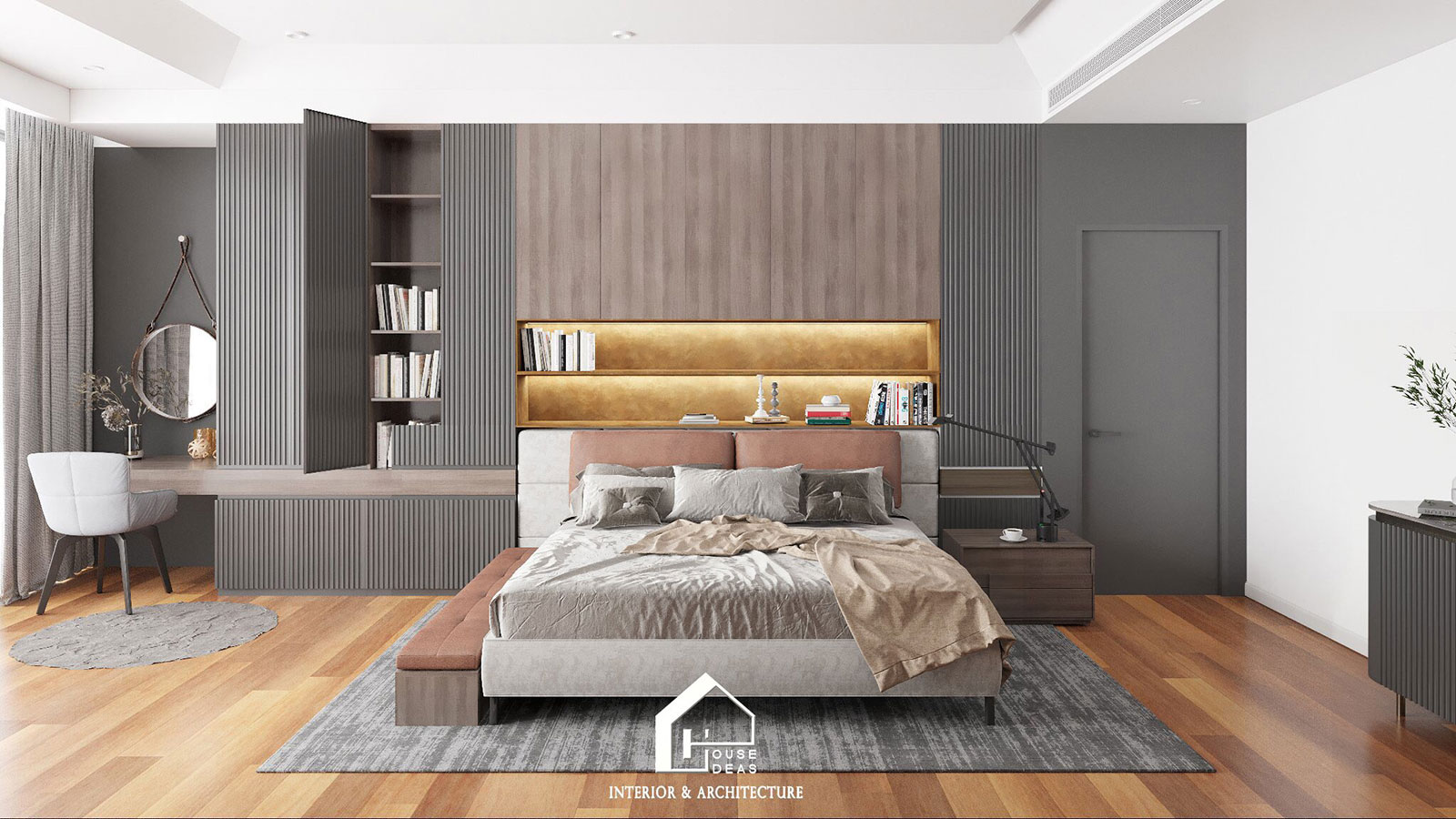 Nội thất phòng ngủ master đẹp hiện đại