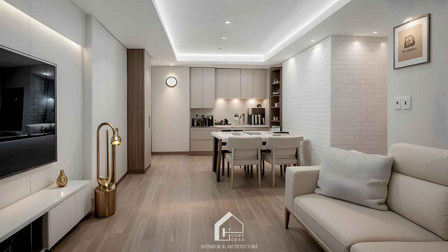 mẫu phòng khách hiện đại đẹp 2025