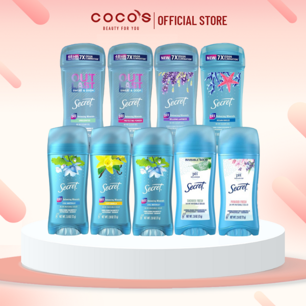 Gel Ngăn Tiết Mồ Hôi Và Khử mùi Secret Nhiều Mùi Hương 73g