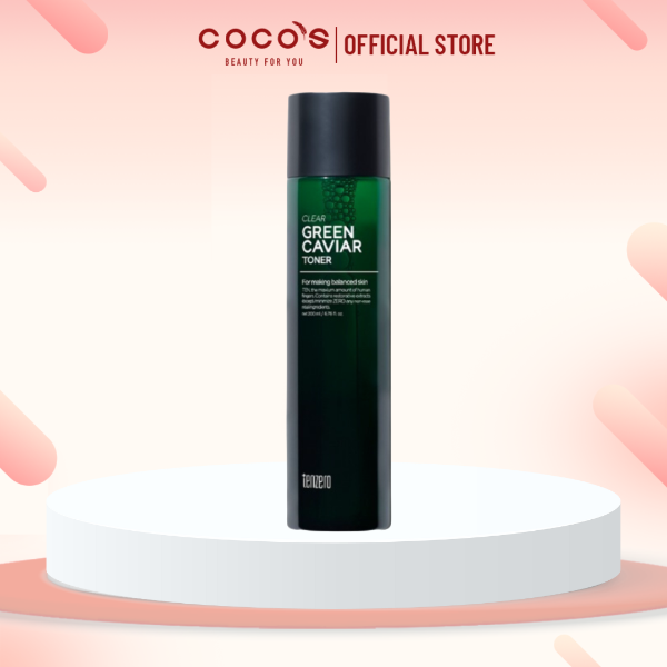 Nước Hoa Hồng Chiết Xuất Rong Nho Tenzero Green Caviar Toner 200ml