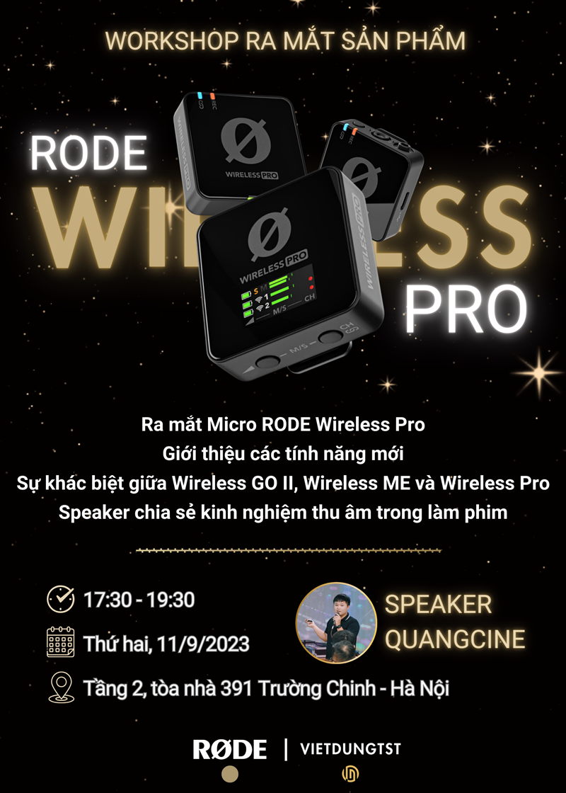 Ra mắt sản phẩm RODE Wireless PRO tại Việt Nam