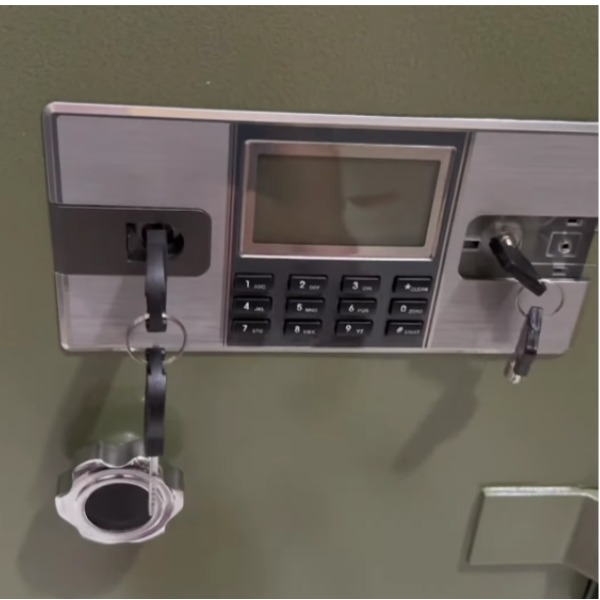 Cách mở két sắt Hòa Phát điện tử loại KA bằng chìa khóa