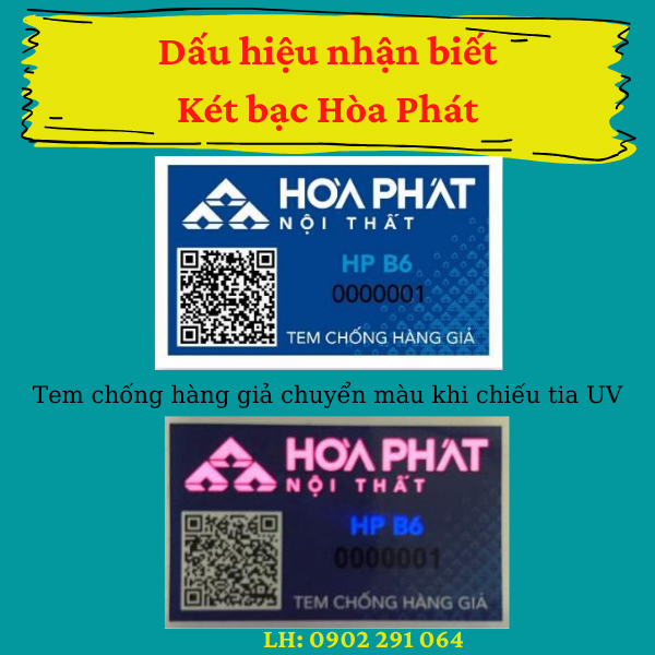 Dấu hiệu nhận biết két bạc hòa phát chính hãng