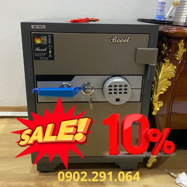 ưu đãi giảm giá thêm 10% cho khách hàng mua két sắt Booil online qua website