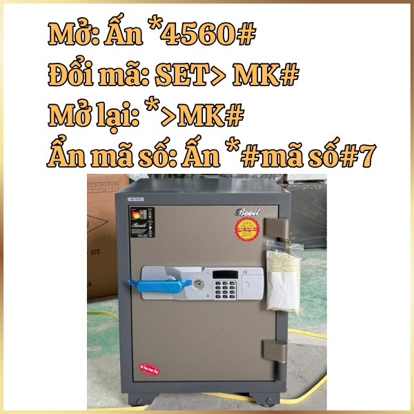 Hướng dẫn sử dụng két sắt điện tử Hàn Quốc Booil